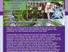 Tablet Screenshot of everbloominglassflowers.com